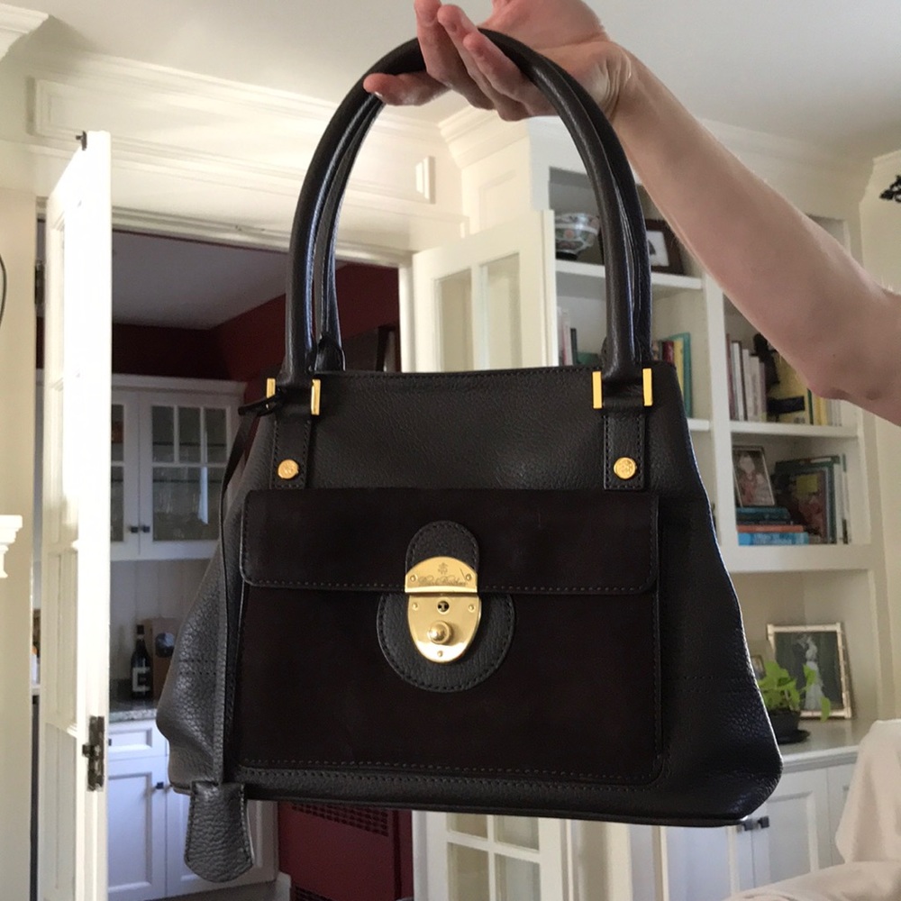 Brooks brothers brown shoulder bag